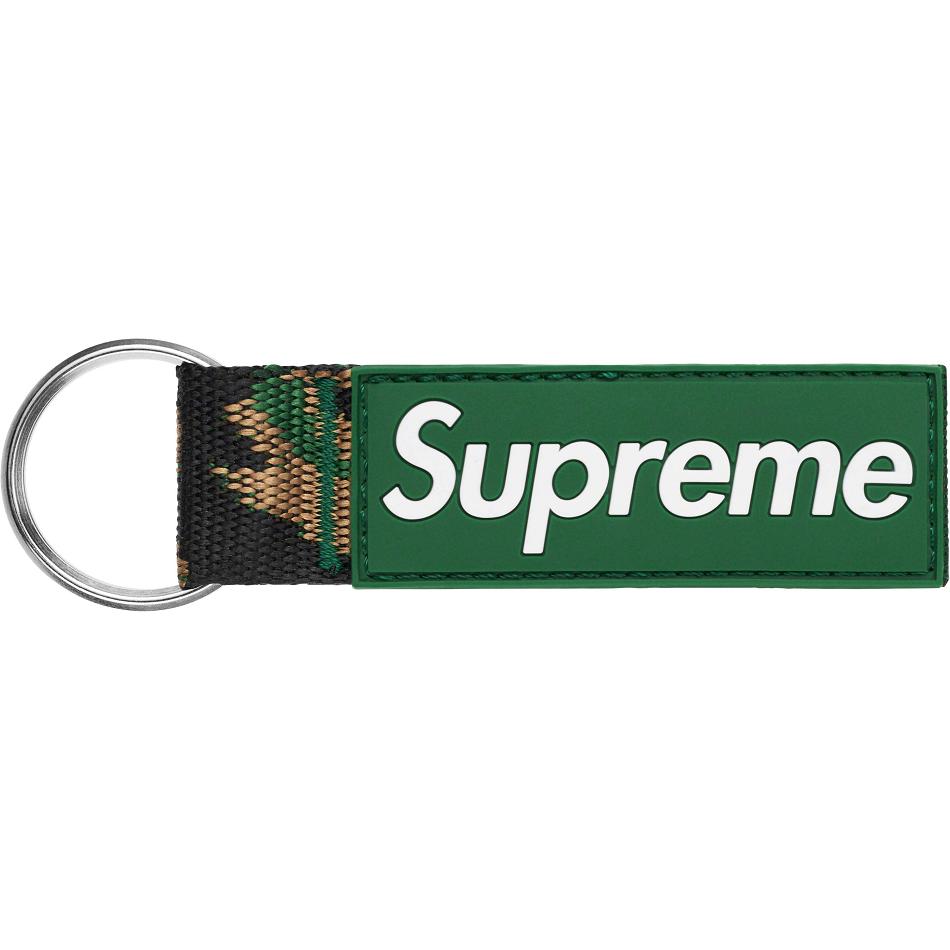 Accesorios Supreme Webbing Keychain Verde | CO407TV