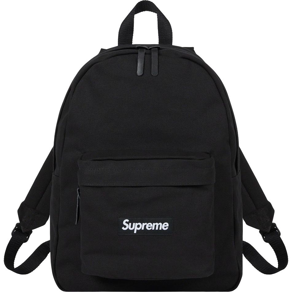 Bolsas Supreme Lona Backpack Negras | CO425VD