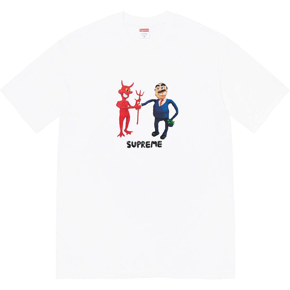 Camiseta Supreme Business Tee Blancas | CO374BC