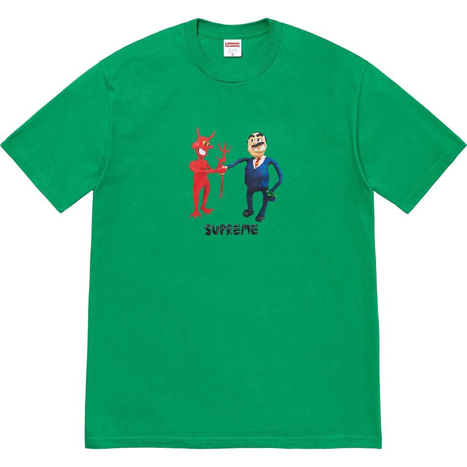 Camiseta Supreme Business Tee Verde | CO377QZ