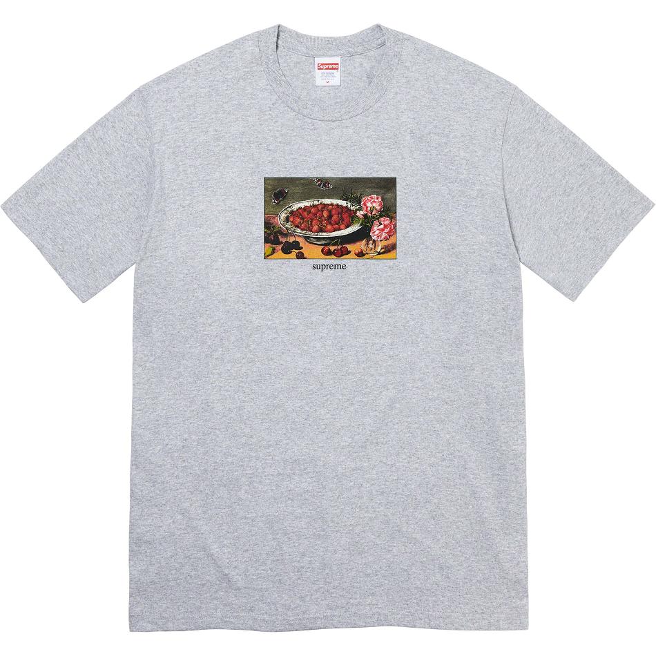 Camiseta Supreme Strawberries Tee Gris | CO342KI