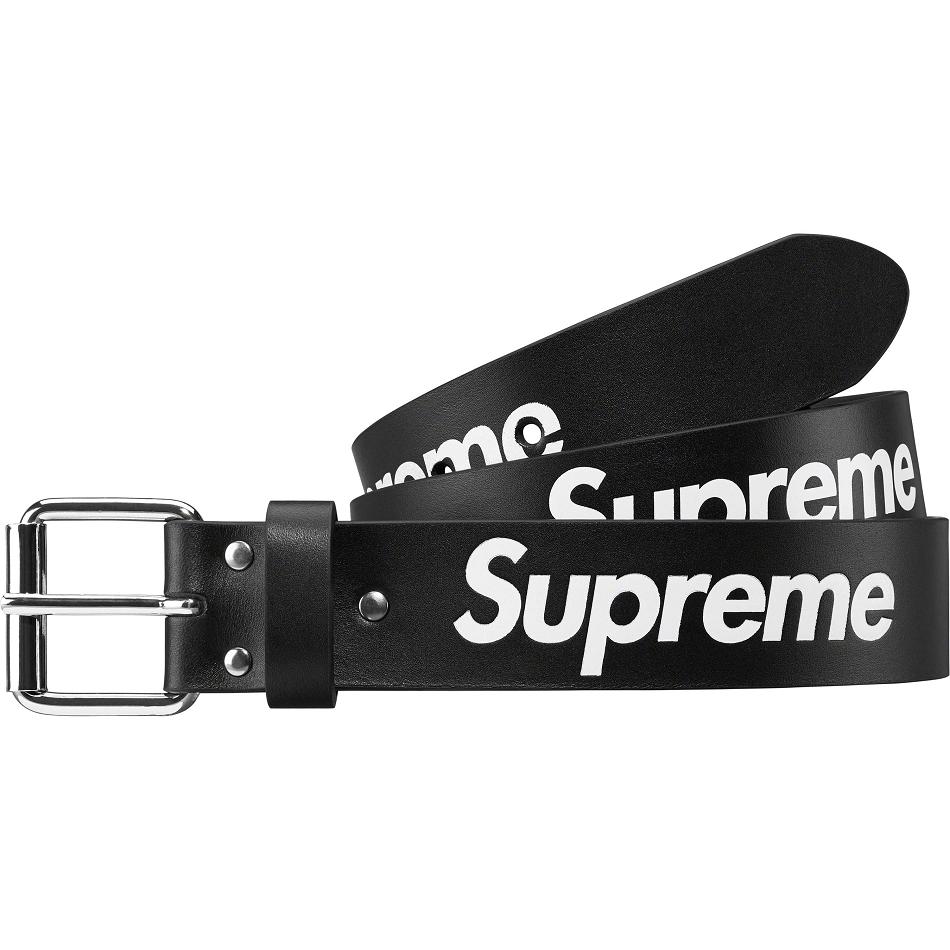 Cinturones Supreme Repeat Cuero Belt Negras | CO429QZ