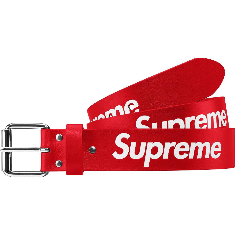 Cinturones Supreme Repeat Cuero Belt Rojas | CO428MA