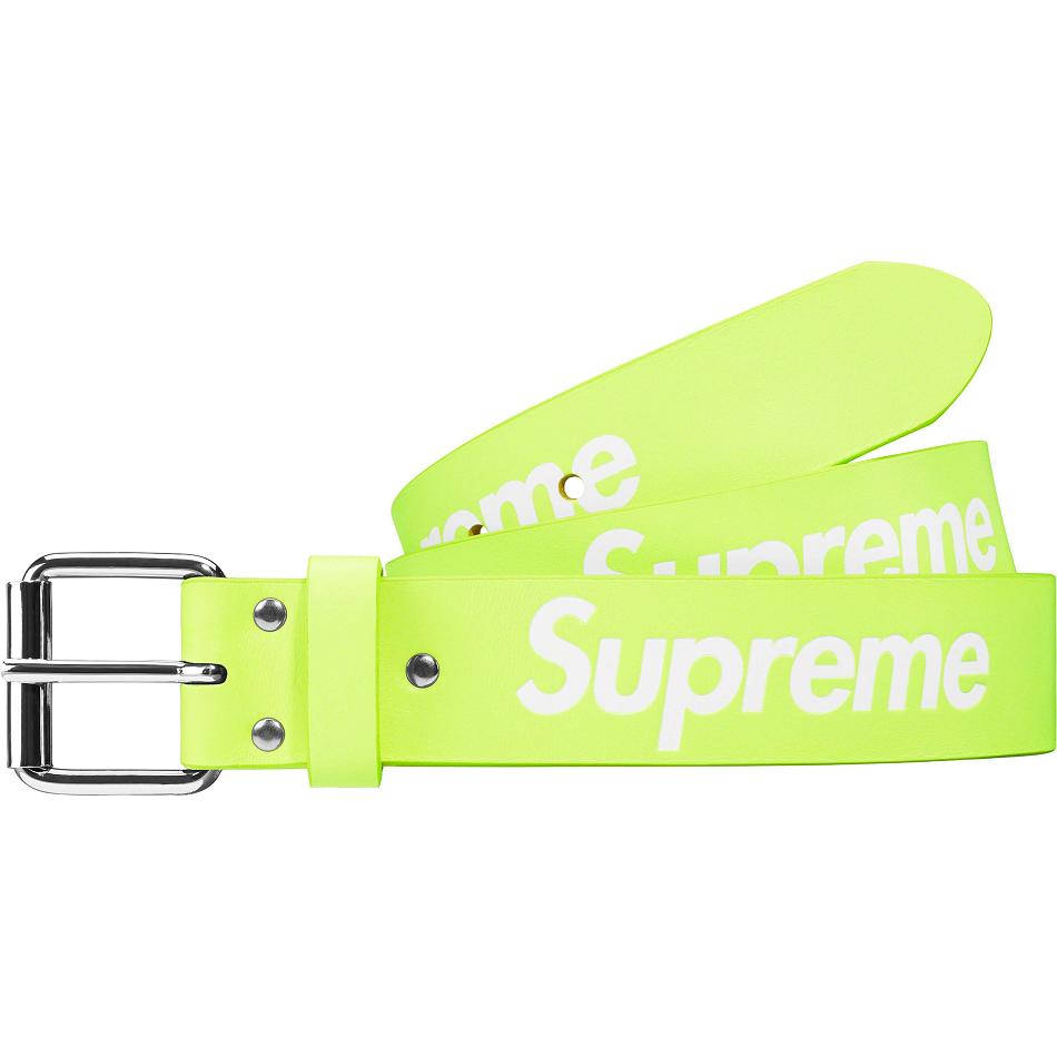 Cinturones Supreme Repeat Cuero Belt Verde | CO427NB