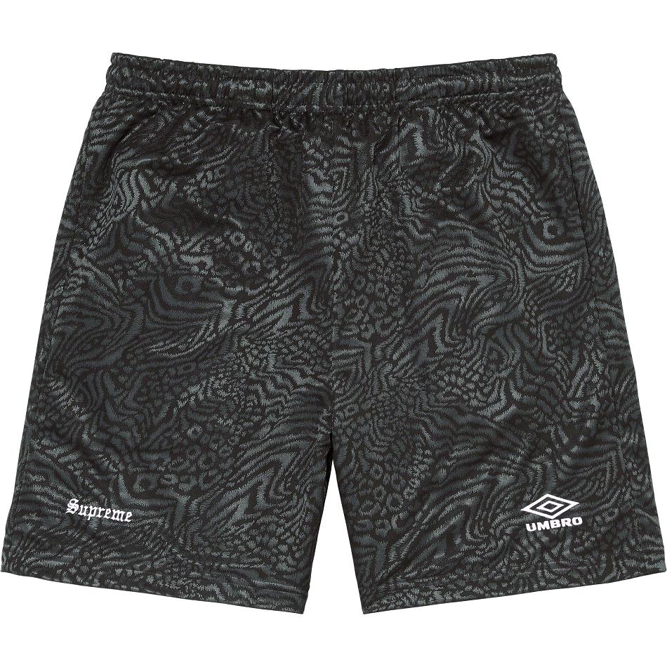 Pantalones Cortos Supreme Jacquard Animal Print Soccer Negras | CO230PQ