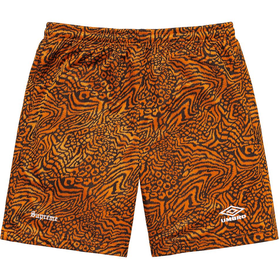 Pantalones Cortos Supreme Jacquard Animal Print Soccer Naranjas | CO232SO