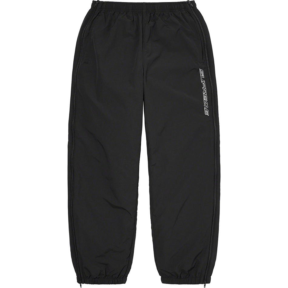 Pantalones Supreme Full Zip Baggy Warm Up Pant Negras | CO159JJ