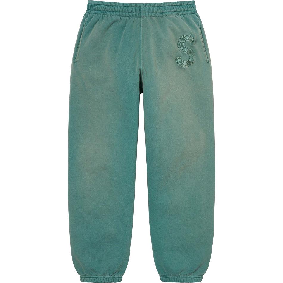 Pantalones Supreme Overdyed S Logo Sweatpant Aqua | CO187LH