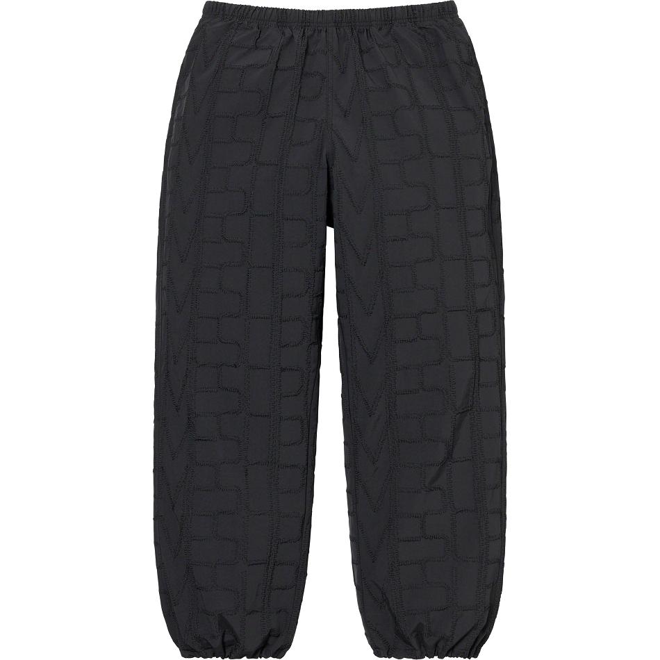 Pantalones Supreme Repeat Stitch Pista Pant Negras | CO191VD