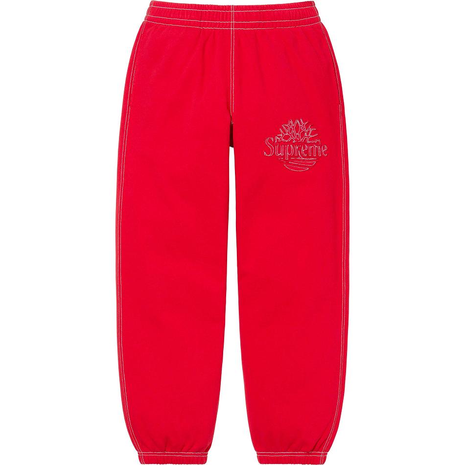 Pantalones Supreme Timberland® Sweatpant Rojas | CO182FM