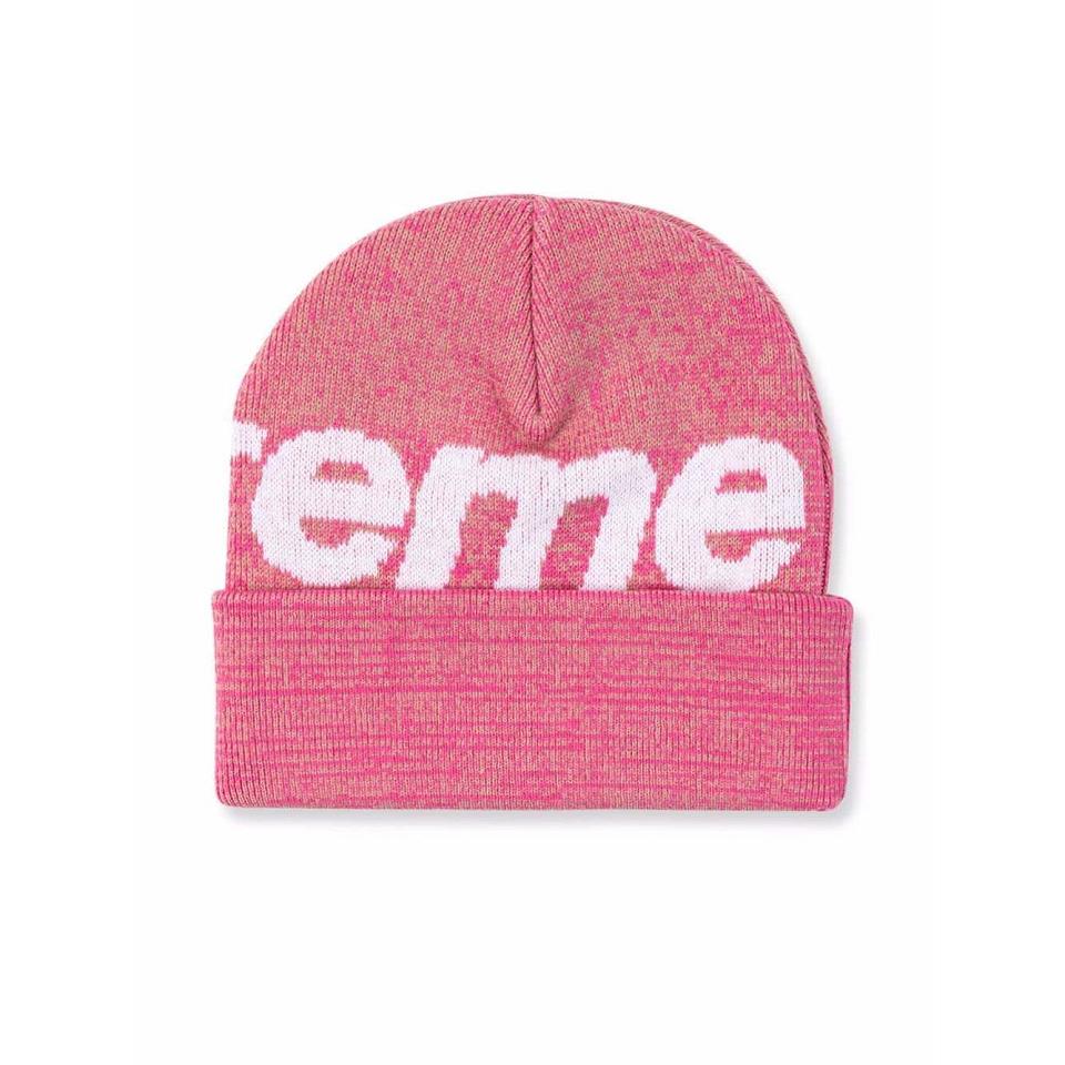 Sombreros Supreme Big Logo Beanie Rosas | CO479NB