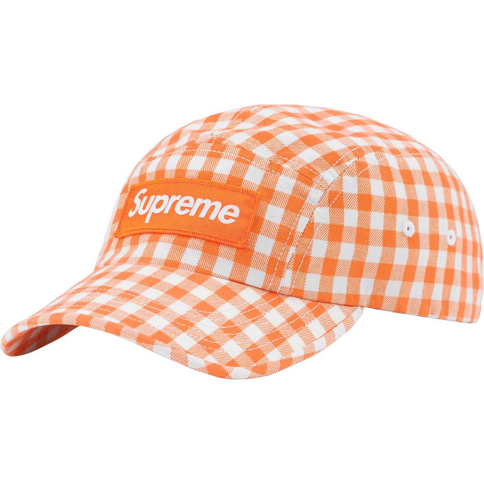 Sombreros Supreme Gingham Camp Cap Naranjas | CO473LH