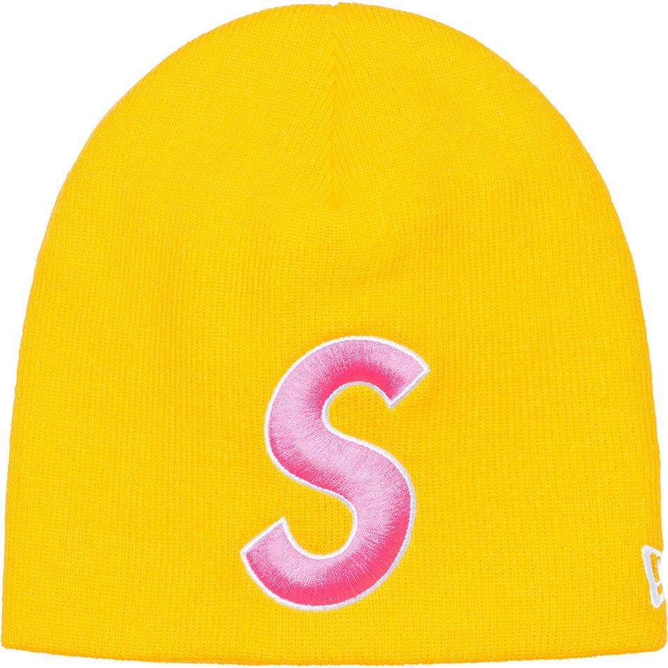 Sombreros Supreme New Era® S Logo Beanie Amarillo | CO438PQ