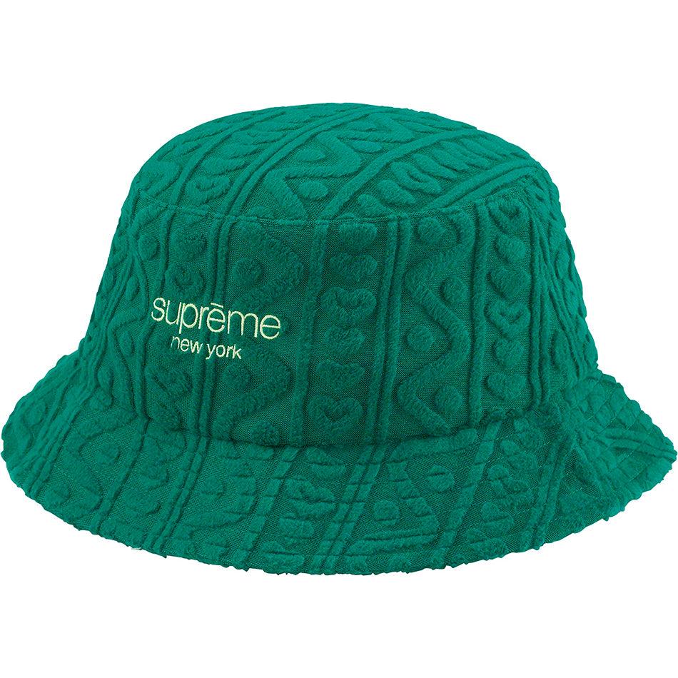 Sombreros Supreme Terry Pattern Crusher Verde | CO449XF