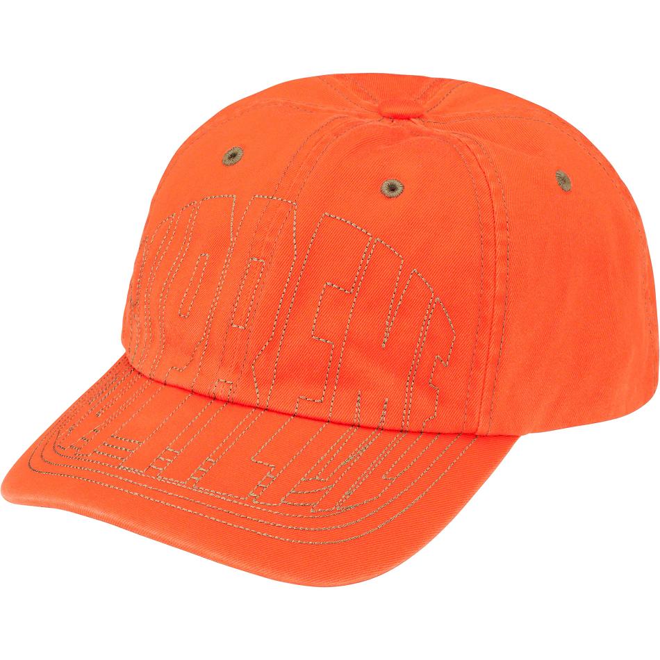 Sombreros Supreme Visor Stitch 6-Panel Naranjas | CO464PQ