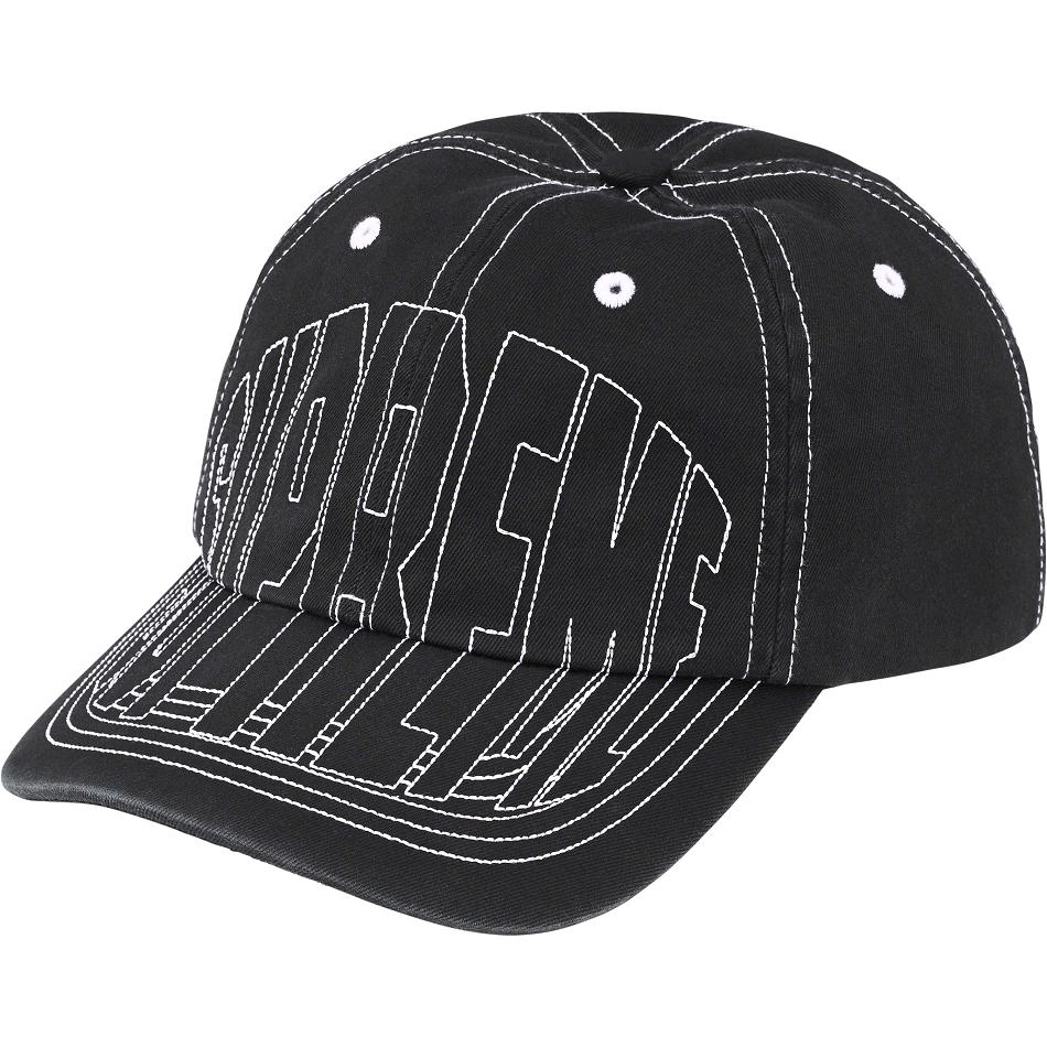 Sombreros Supreme Visor Stitch 6-Panel Negras | CO467DN