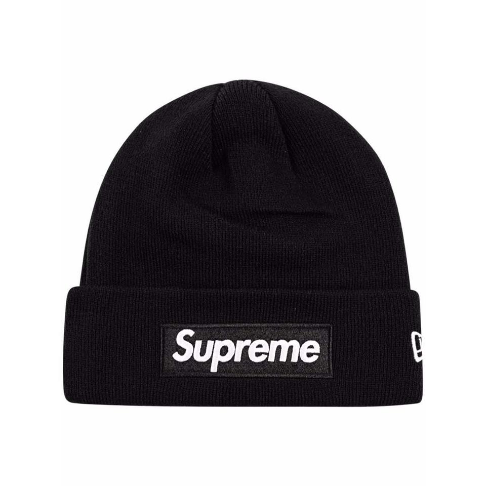 Sombreros Supreme x New Era Box Logo Beanie Negras | CO485TV