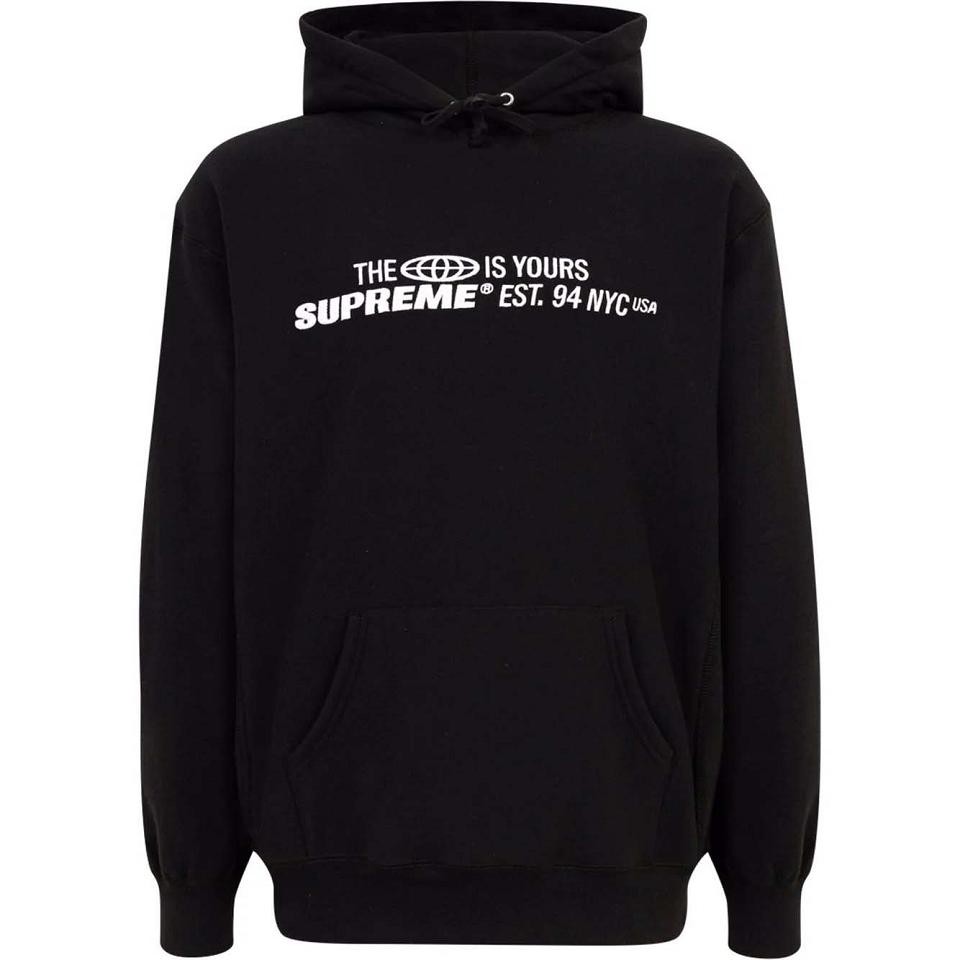 Sudadera Con Capucha Supreme The World Is Yours Printed Negras | CO128SO