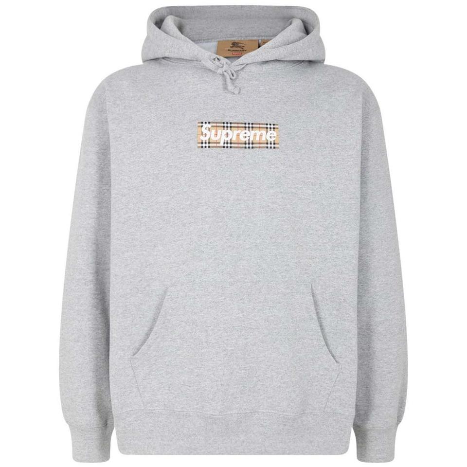 Sudadera Con Capucha Supreme X Burberry Gris | CO133JJ