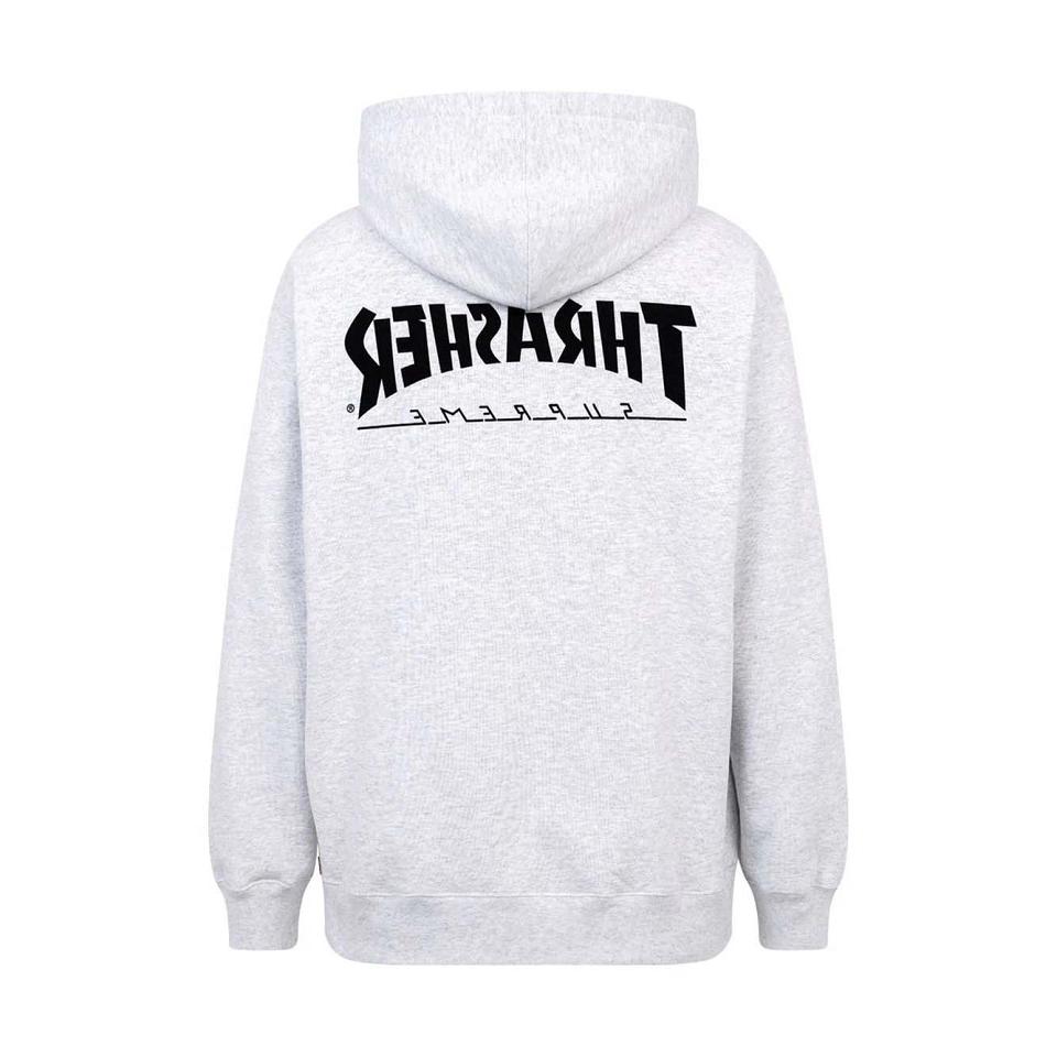 Sudadera Con Capucha Supreme X Thrasher Logo Print “FW21” Gris | CO136ZG