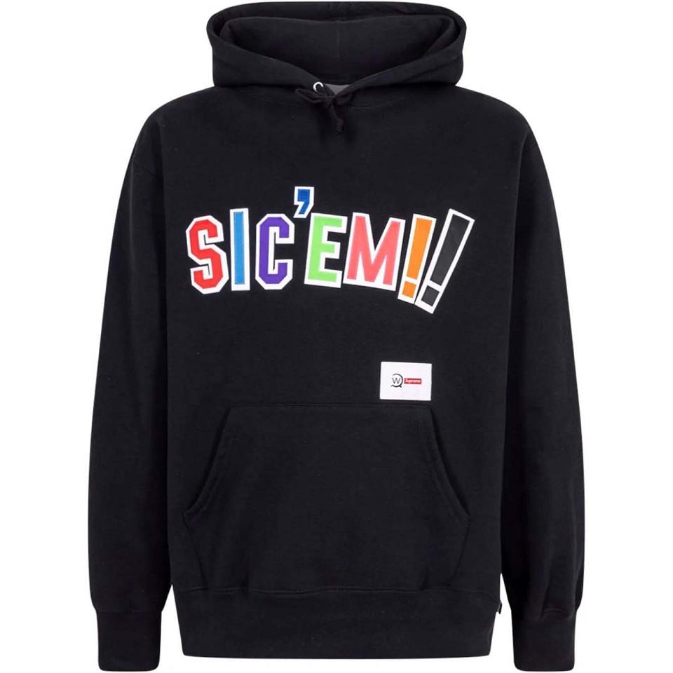 Sudadera Con Capucha Supreme X WTAPS Sic’em! Negras | CO137XF