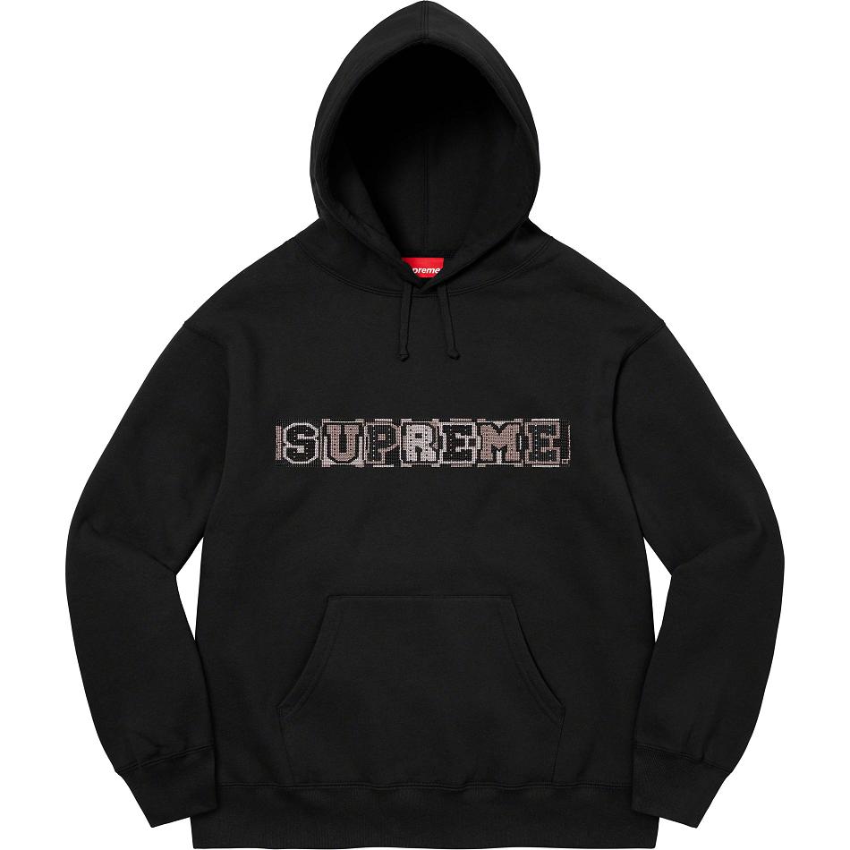 Sudaderas Supreme Beaded Encapuchado Negras | CO316KI