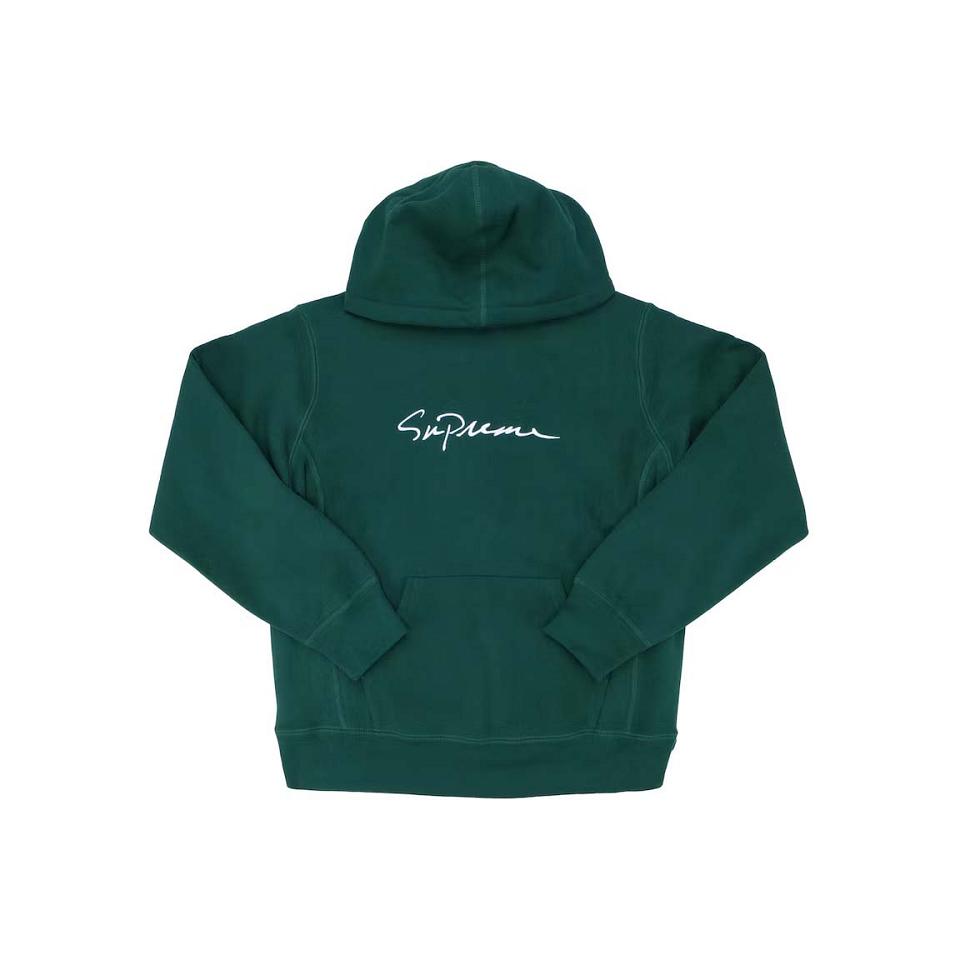 Sudaderas Supreme Classic Script Encapuchado Verde | CO323NB