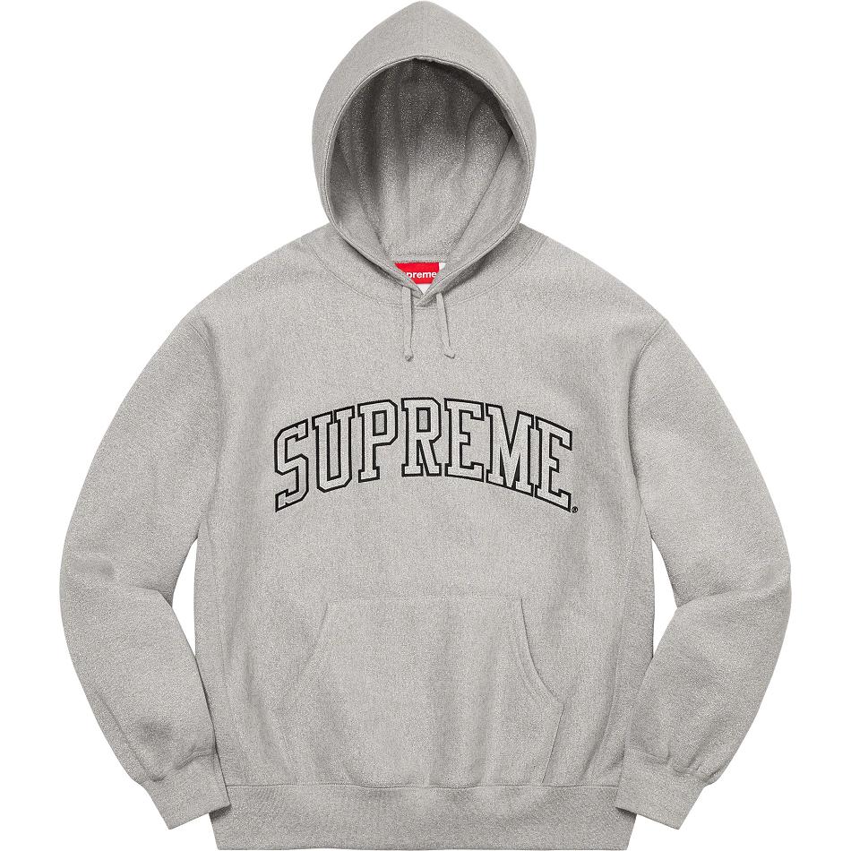 Sudaderas Supreme Glitter Arc Encapuchado Gris | CO292ZG