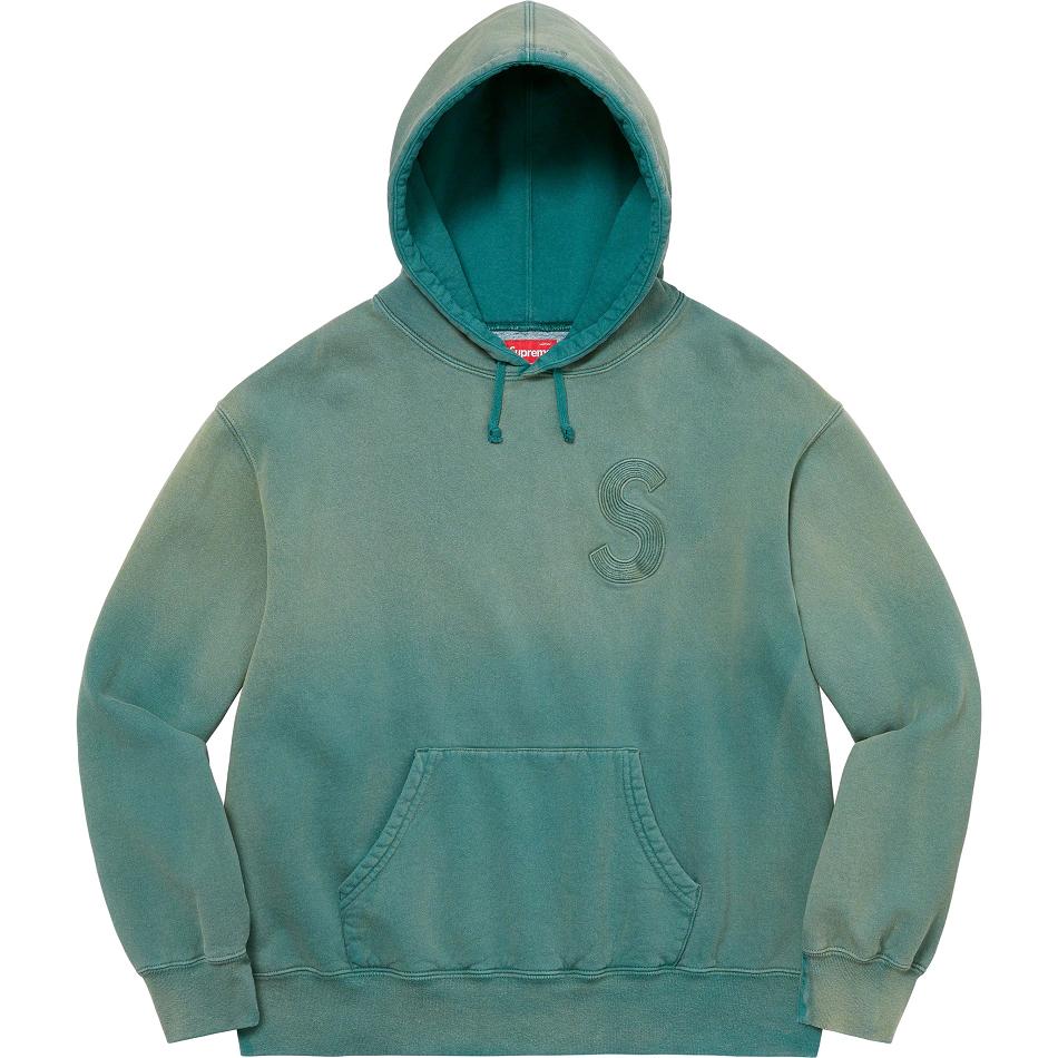 Sudaderas Supreme Overdyed S Logo Encapuchado Azul Marino | CO311DN