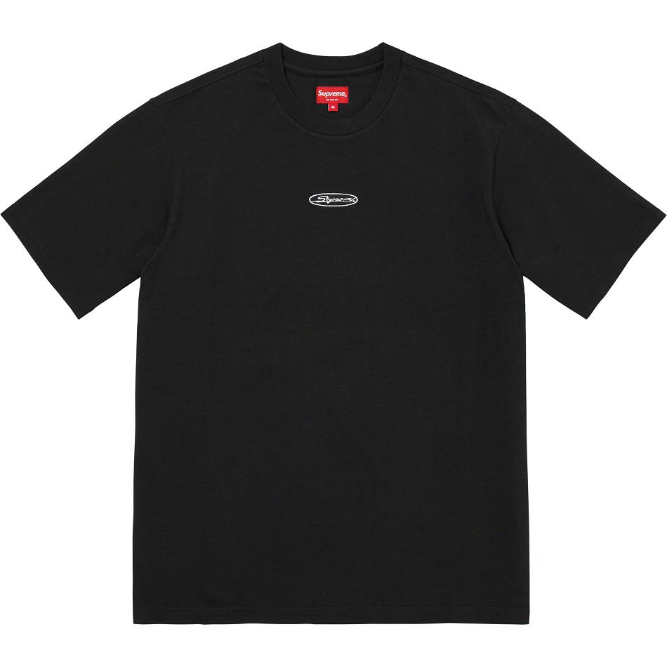 Suéteres Supreme Oval Logo S/S Top Negras | CO254IS