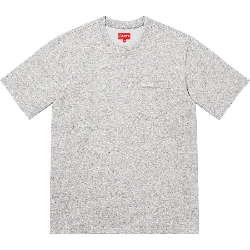 Suéteres Supreme S/S Pocket Tee Gris | CO272MA