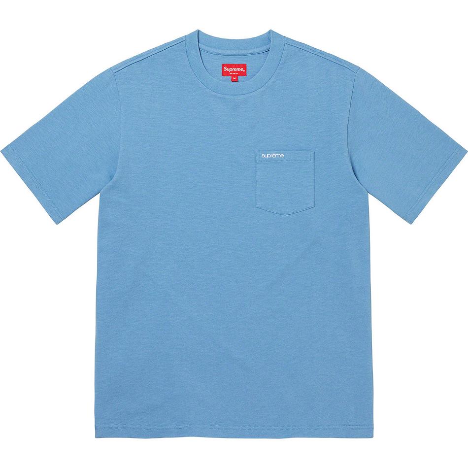 Suéteres Supreme S/S Pocket Tee Turquesa | CO275EX