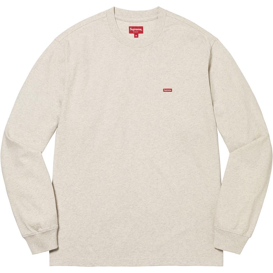 Suéteres Supreme Small Box L/S Tee Beige | CO248WY