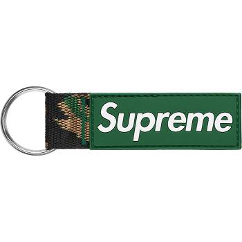 Accesorios Supreme Webbing Keychain Verde | CO407TV