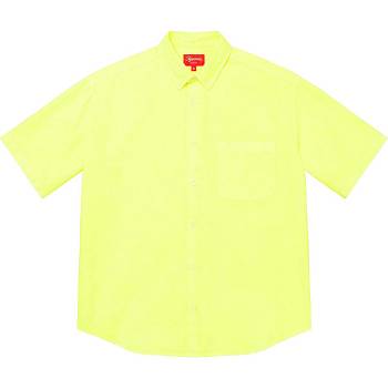 Camisas Supreme Loose Fit S/S Oxford Amarillo | CO209GL