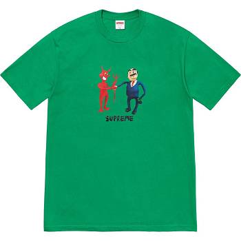 Camiseta Supreme Business Tee Verde | CO377QZ