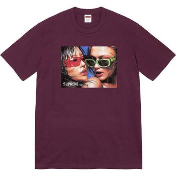 Camiseta Supreme Eyewear Tee Burdeos | CO363DN