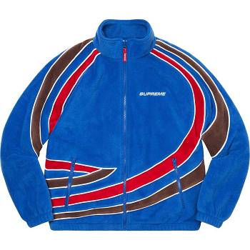 Chaquetas Supreme Carreras Fleece Azules | CO148YU