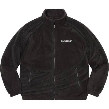 Chaquetas Supreme Carreras Fleece Negras | CO147TV