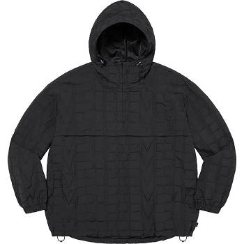 Chaquetas Supreme Repeat Stitch Anorak Negras | CO149UT