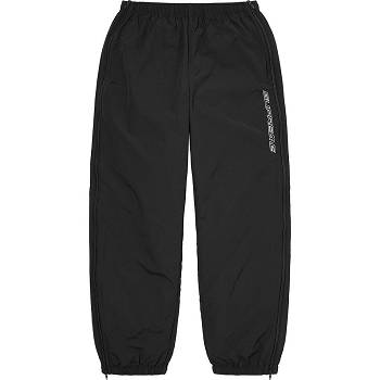 Pantalones Supreme Full Zip Baggy Warm Up Pant Negras | CO159JJ