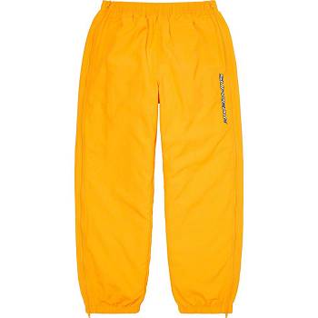 Pantalones Supreme Full Zip Baggy Warm Up Pant Amarillo | CO162ZG