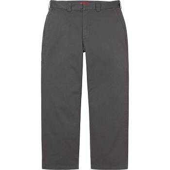 Pantalones Supreme Trabajo Pant Gris | CO172RW