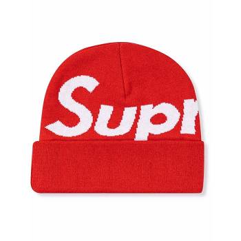 Sombreros Supreme Big Logo Beanie Rojas | CO478BC