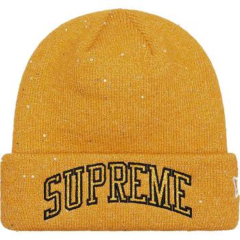 Sombreros Supreme New Era® Metallic Arc Beanie Doradas | CO444HK