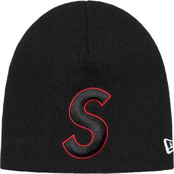 Sombreros Supreme New Era® S Logo Beanie Negras | CO439AP