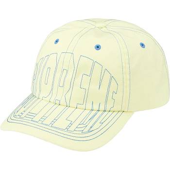 Sombreros Supreme Visor Stitch 6-Panel Amarillo | CO463OR