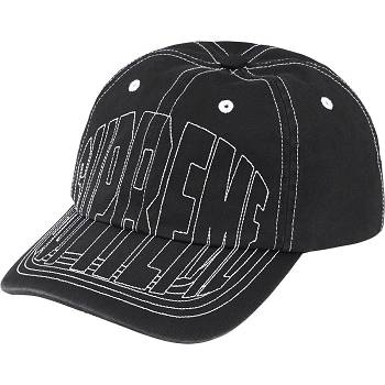 Sombreros Supreme Visor Stitch 6-Panel Negras | CO467DN