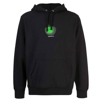 Sudadera Con Capucha Supreme Apple Logo Negras | CO101AP