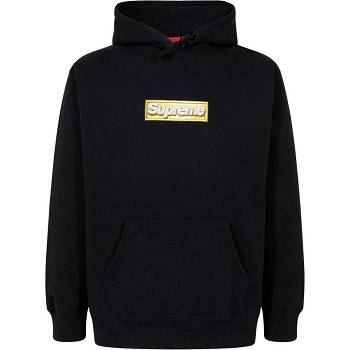 Sudadera Con Capucha Supreme Bling Box Logo Negras | CO102SO